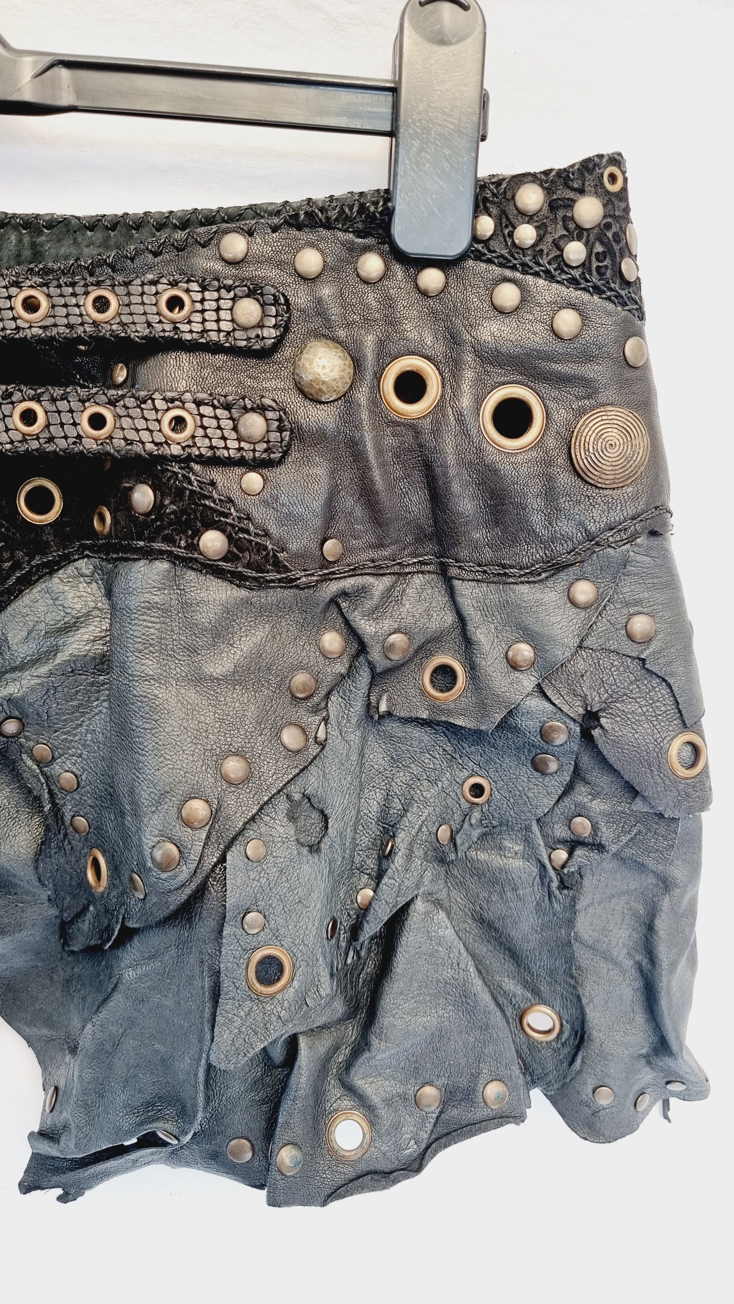 Leather & Amethyst Skirt