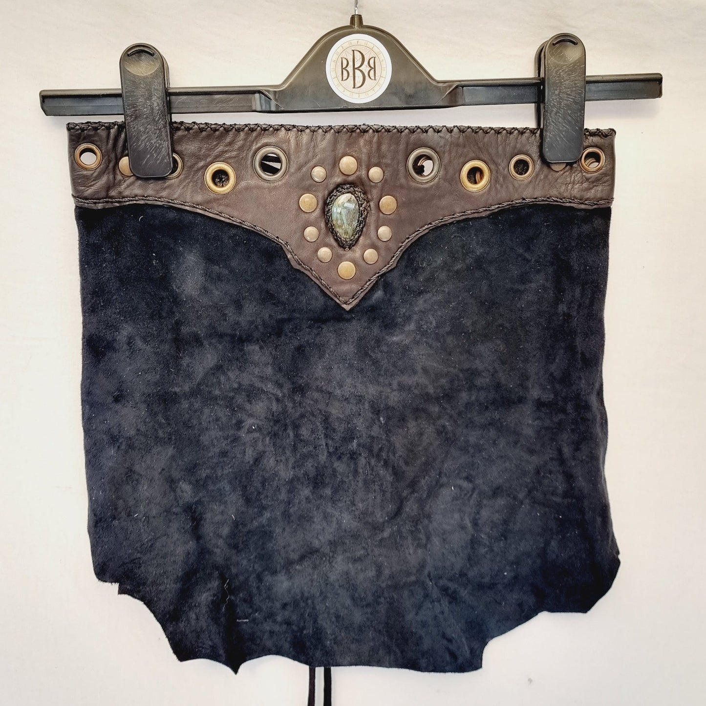 Leather, Suede & Imperial Jasper Top