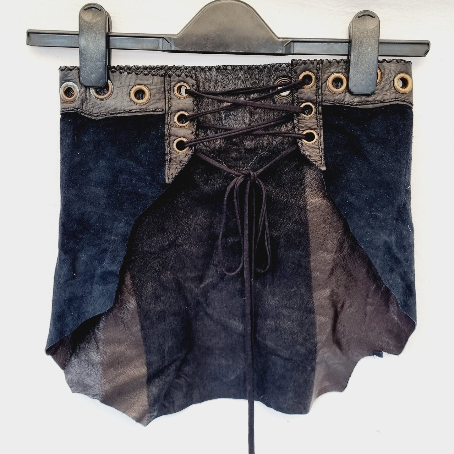 Leather, Suede & Imperial Jasper Top