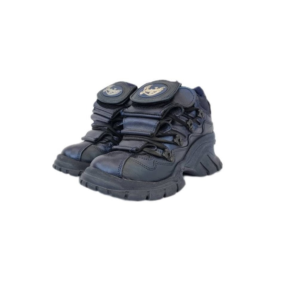EU 36 / UK 3 Navy Blue Cyber Punk Gordon Jack Platforms