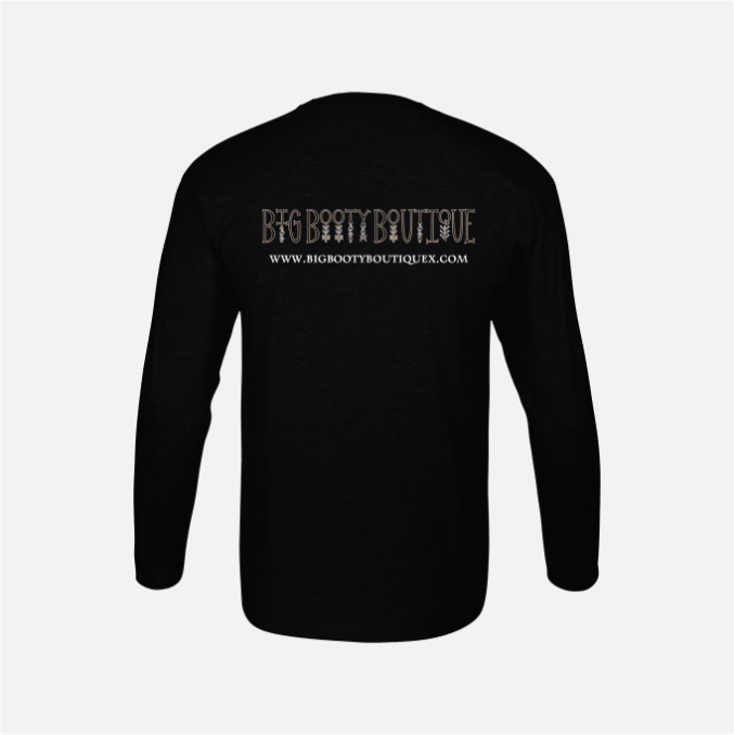 BBB Long Sleeve T Shirt Baphomet Logo Design Big Booty Boutique