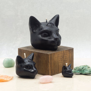 Candle - Mystical Cat - Large