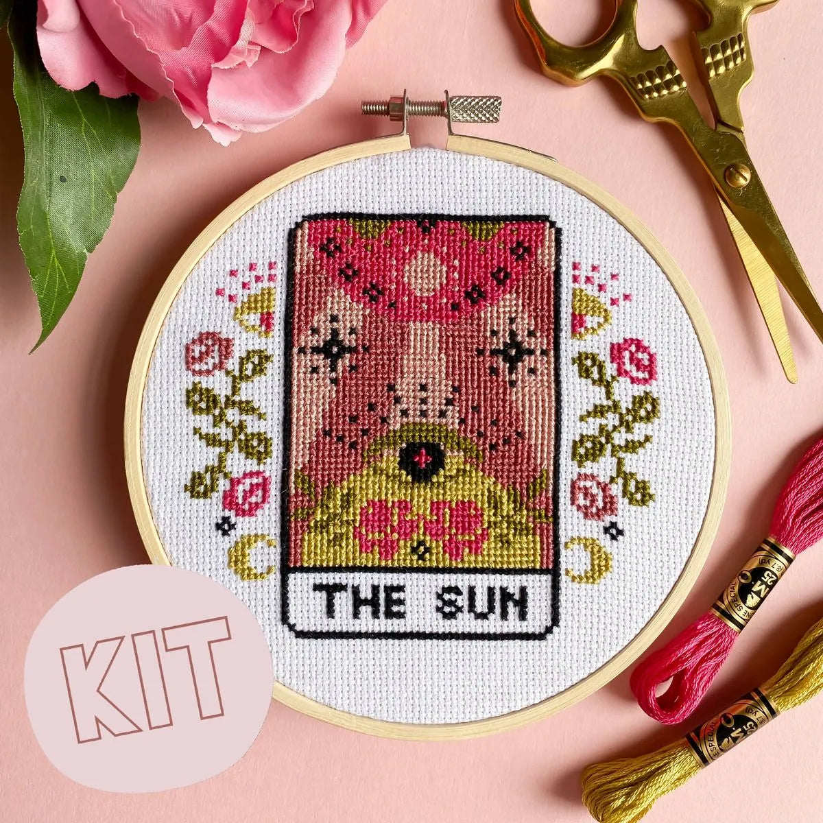 Cross Stitch Kit - "The Sun" Tarot