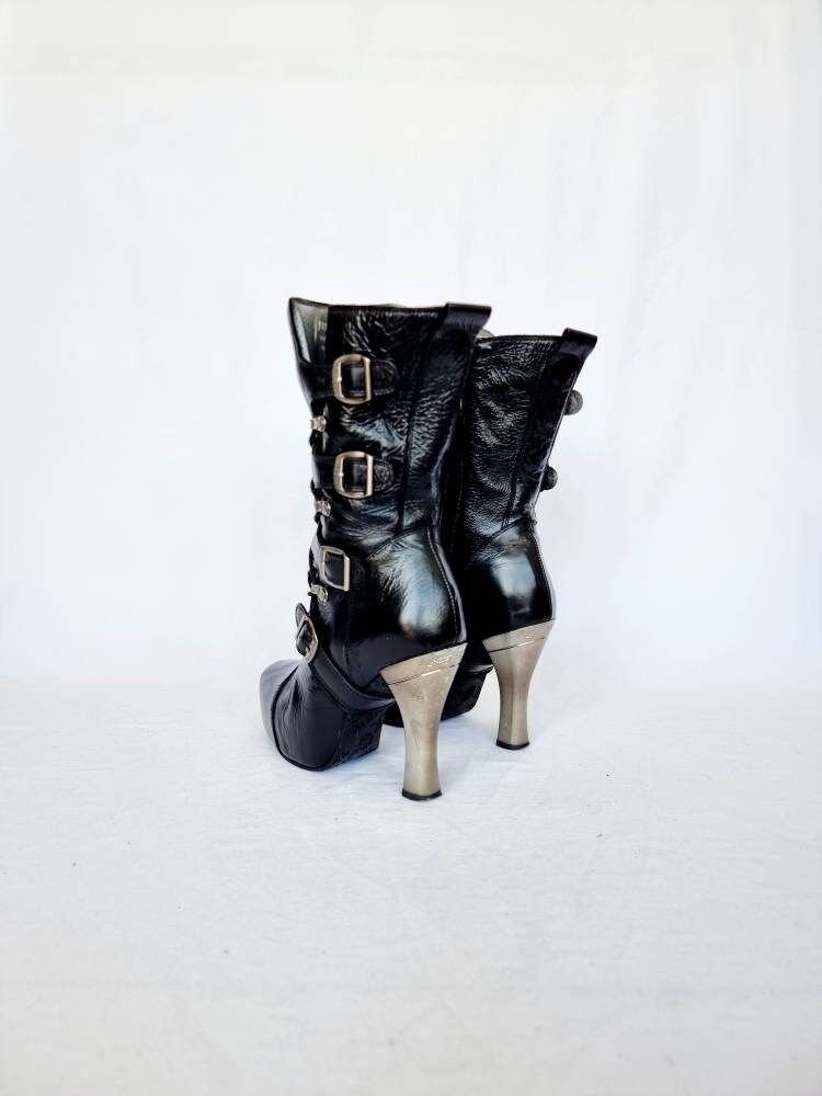New rock stiletto boots Clearance