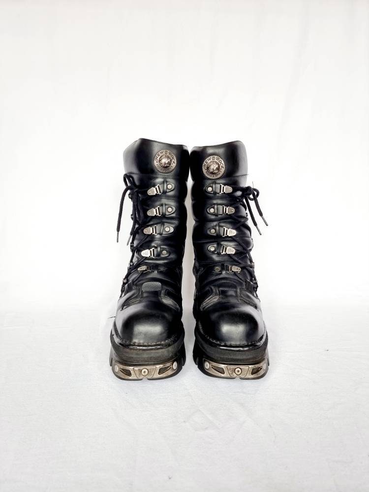 New rock hot sale chain boots