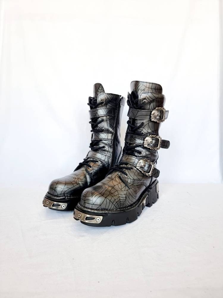 New rock spider sale web boots